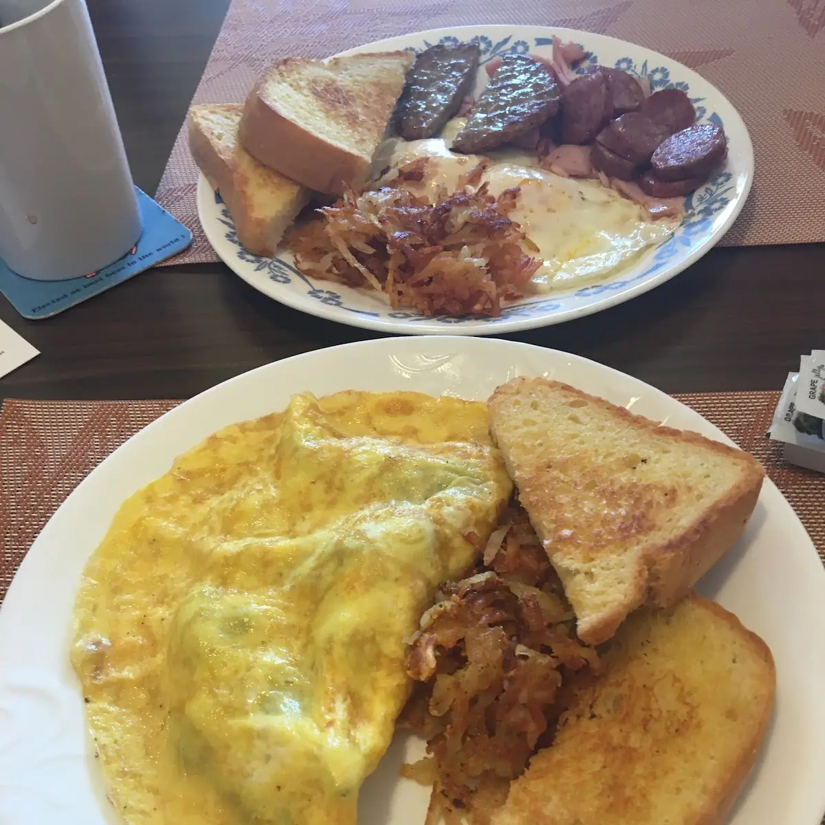 Vegetarian Omelette Breakfast