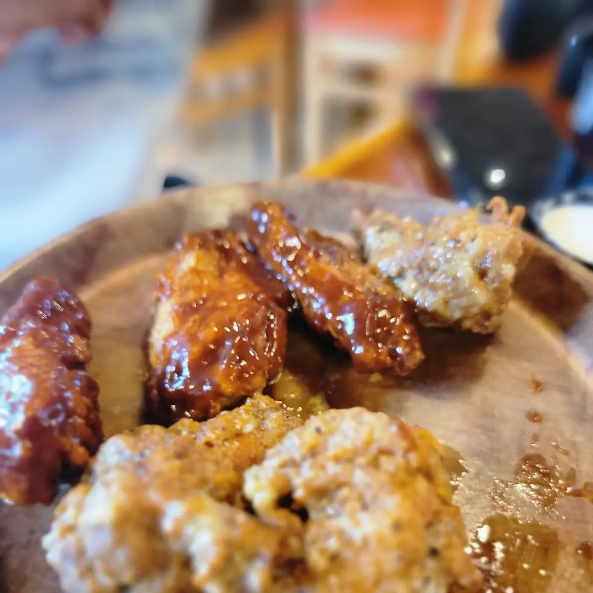 BBQ and Parmesan Chicken Wings