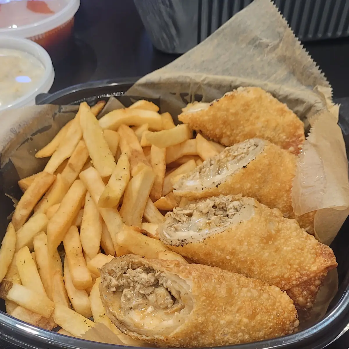Jerk Chicken Egg Rolls