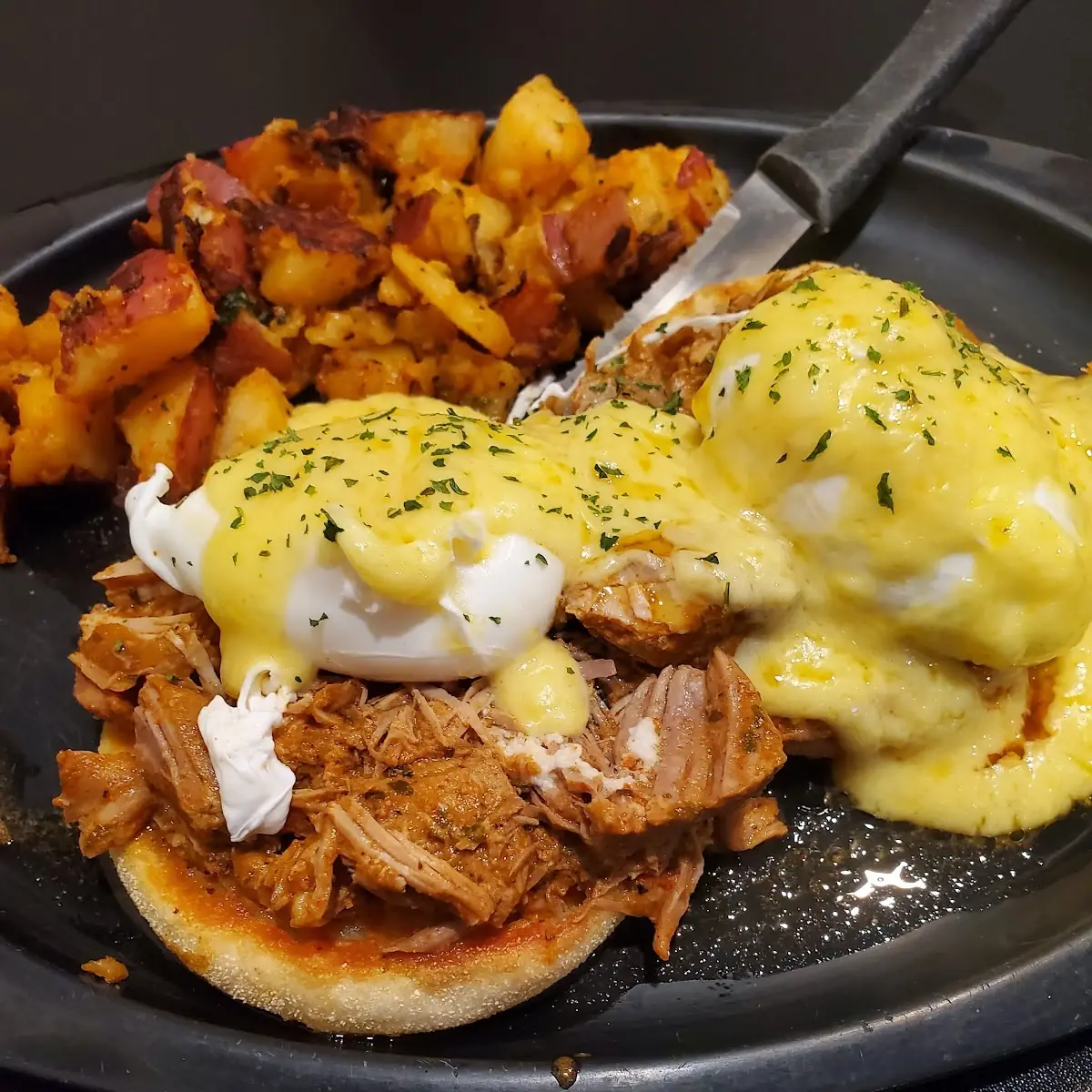 Eggs Benedict with Caciola