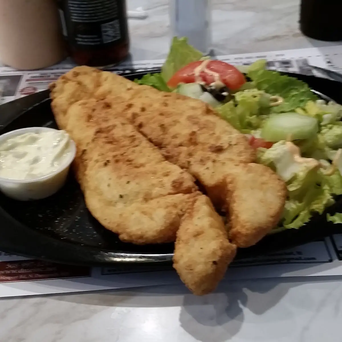 Fish and Salad