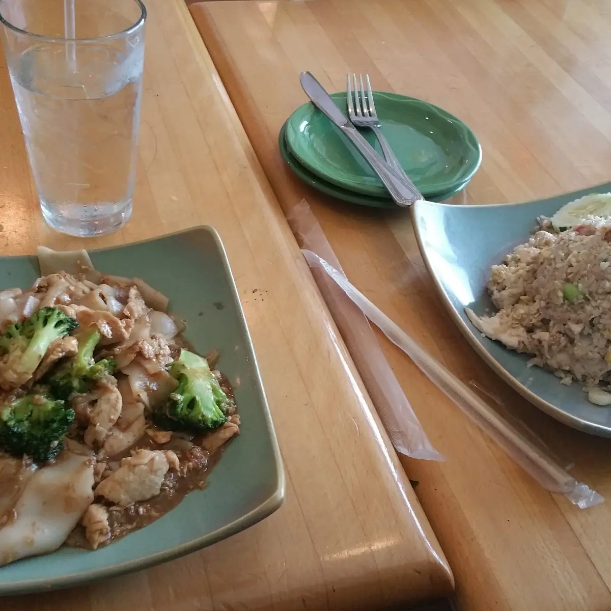 Chicken Pad See EW and Chicken Fried Rice
