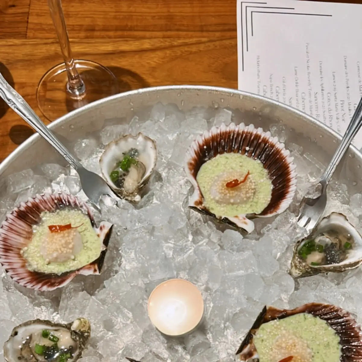 Fresh Oysters and Seafood Platter