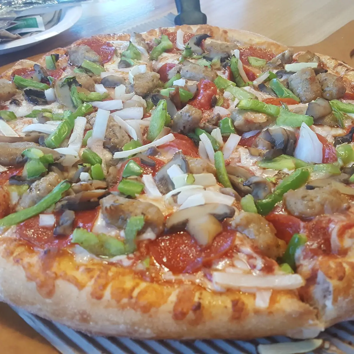 Fiery Sausage & Peppers Pizza