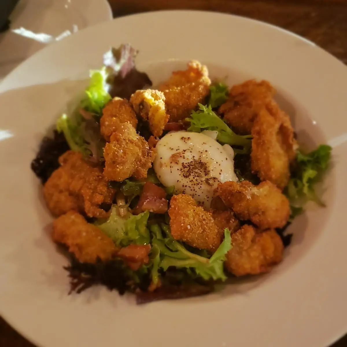 Fried Oyster Salad