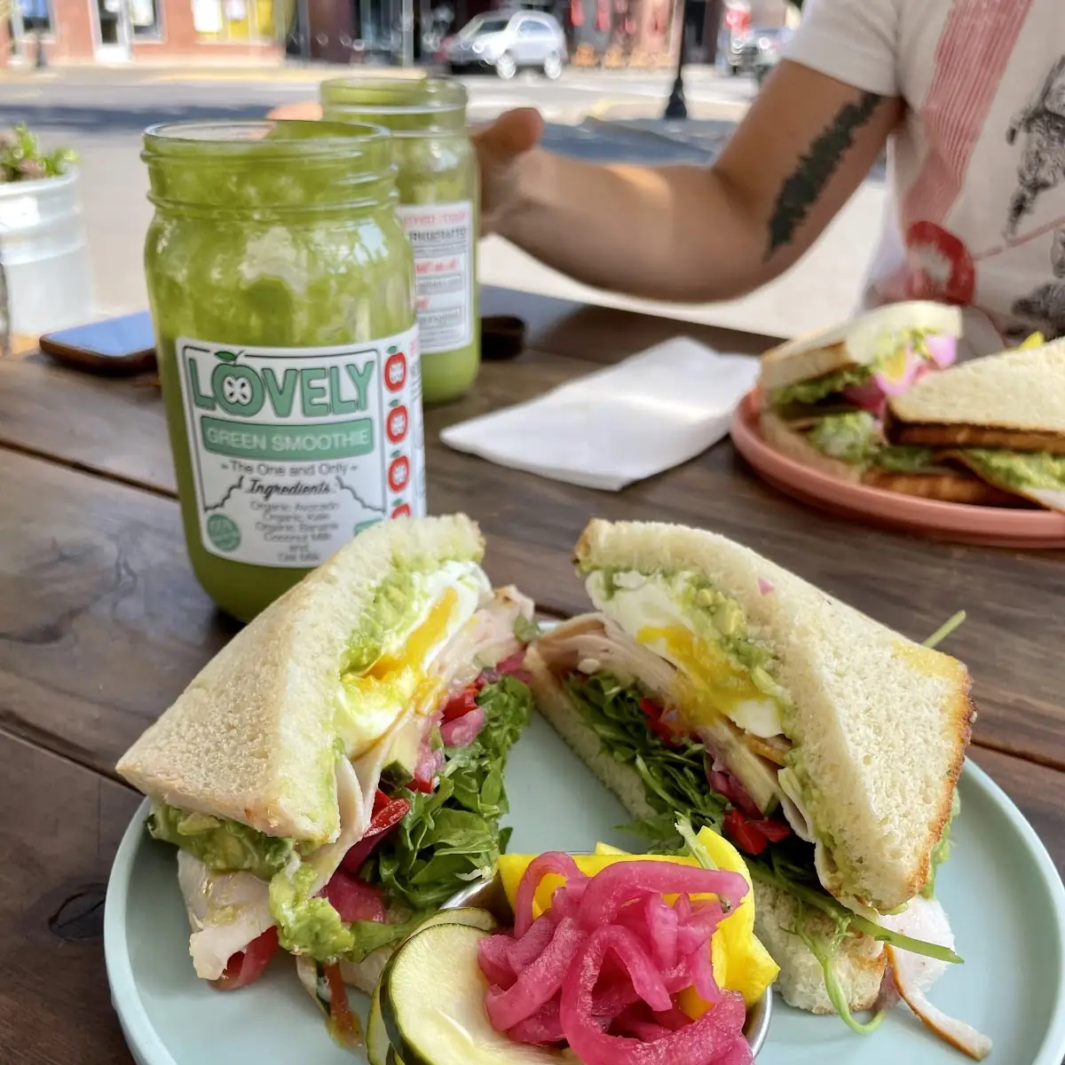 Avocado and Greens Sandwich