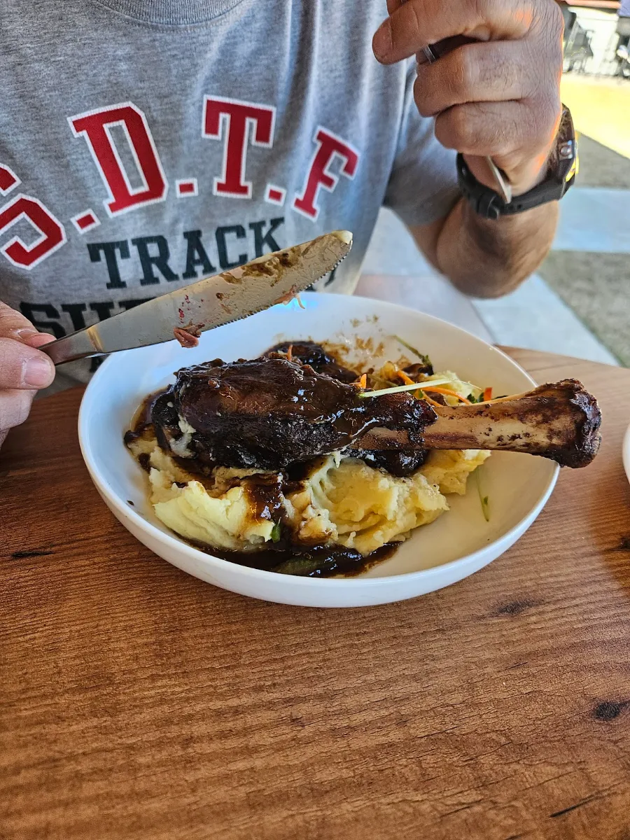 Lamb Shank on Mash