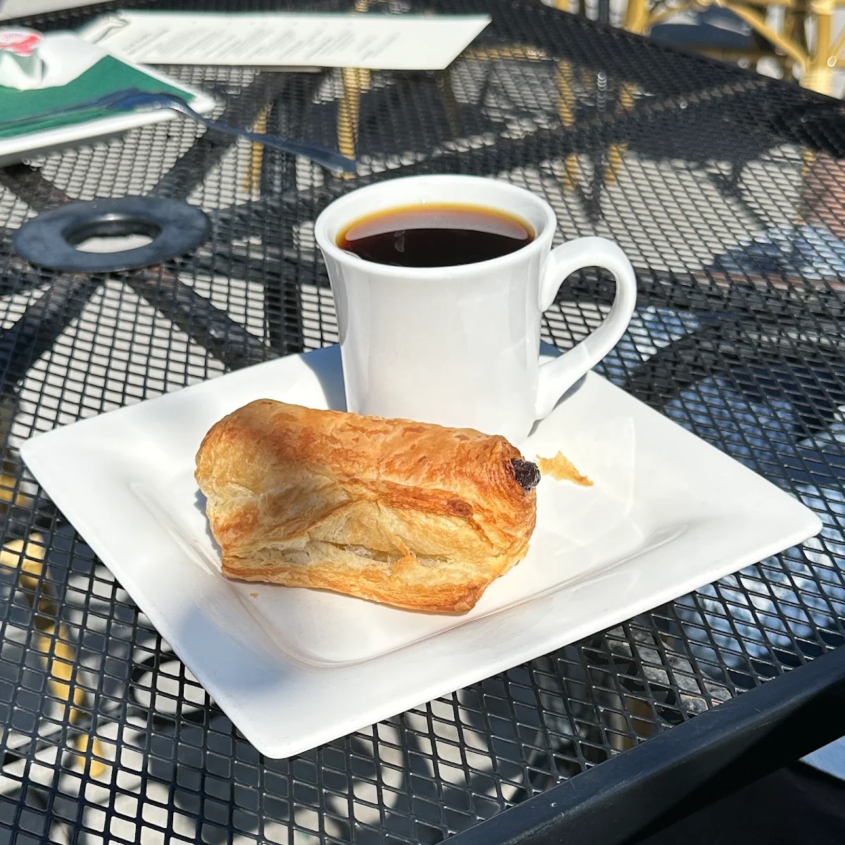 Chocolate Croissant and Coffee