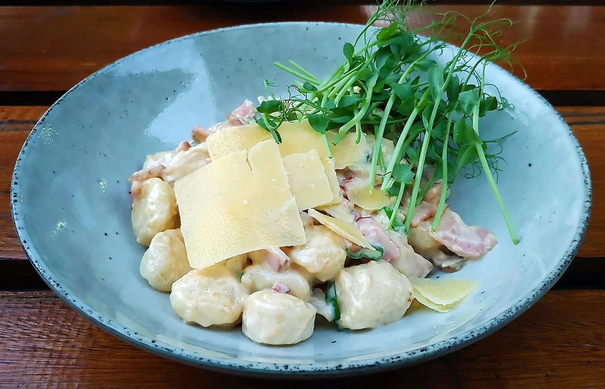 Gnocchi Carbonara, The Bridge Hotel Bendigo