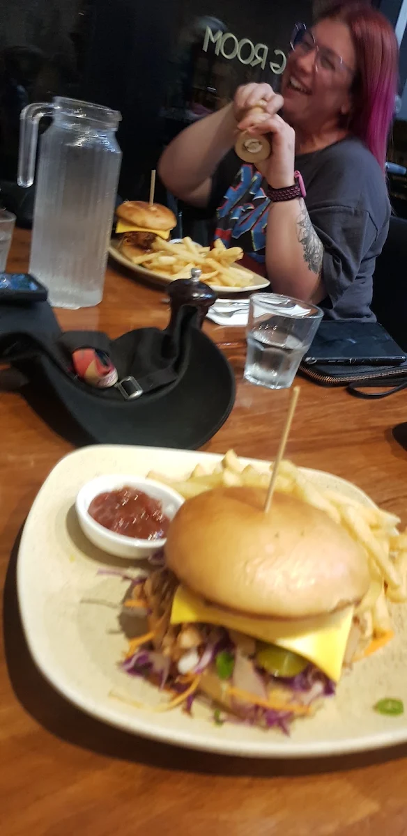 Pulled Jackfruit Burger, The Bridge Hotel Bendigo