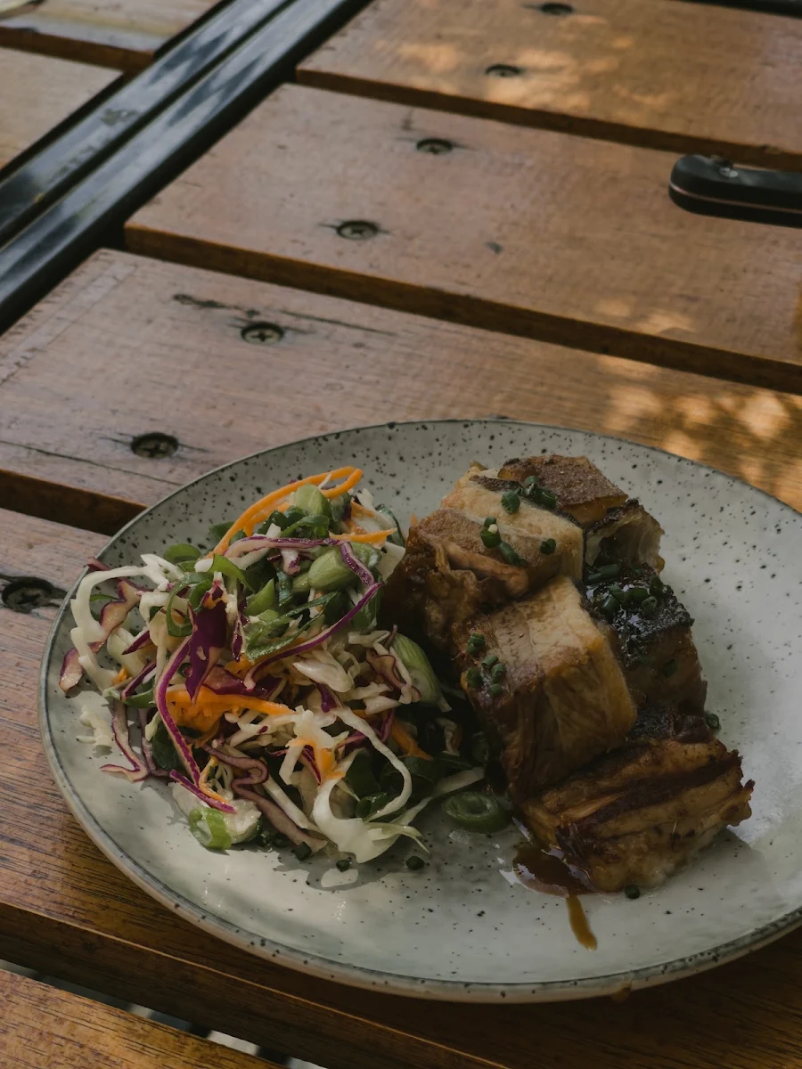 Twice Cooked Pork Belly GF, The Bridge Hotel Bendigo
