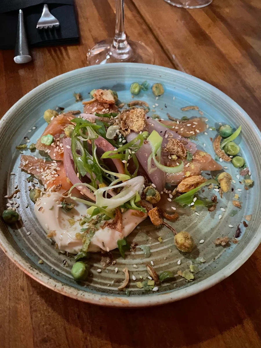Lemongrass Cured Salmon, Soy Kitchen Street Food