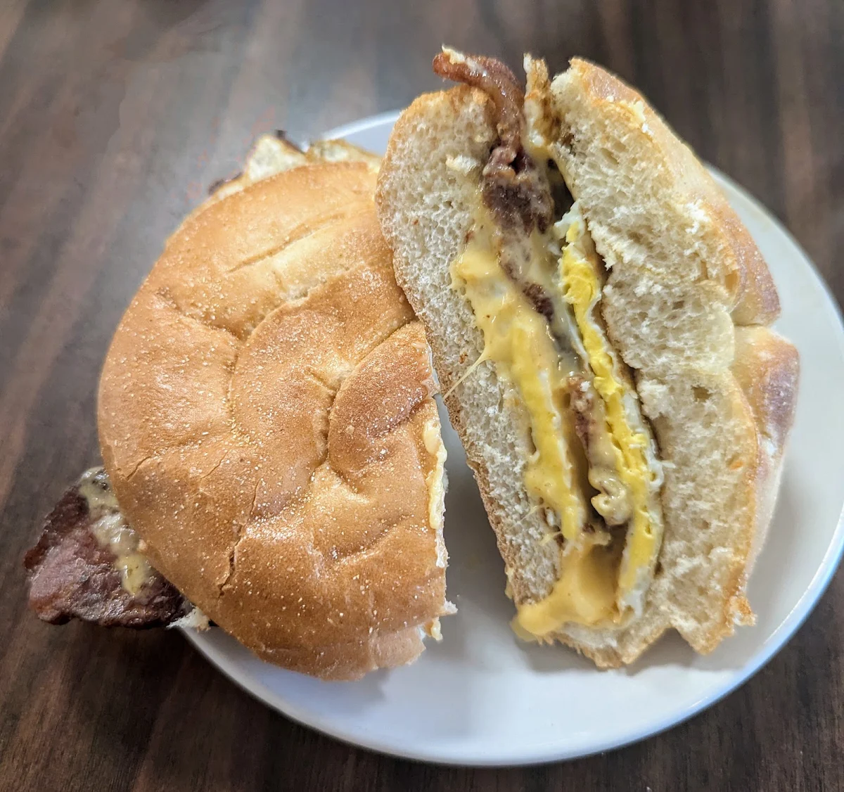 Egg Bacon and Cheese Sandwich
