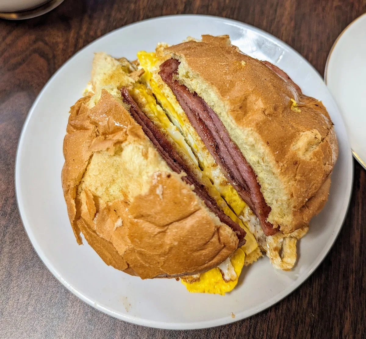 Taylor Ham Egg and Cheese Roll
