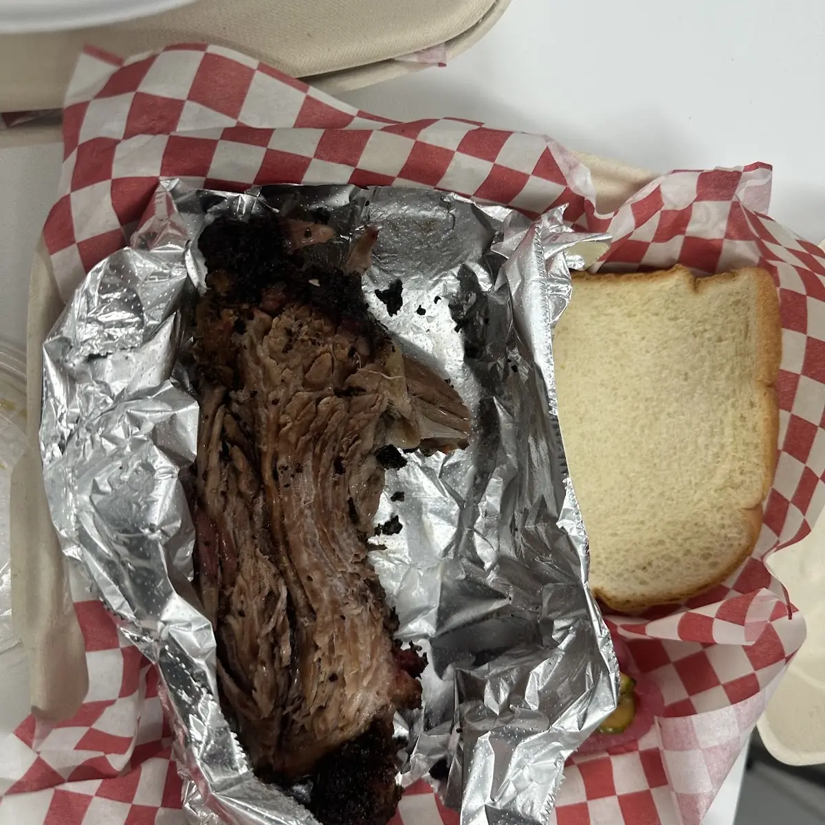 Ribs with Side of Beans