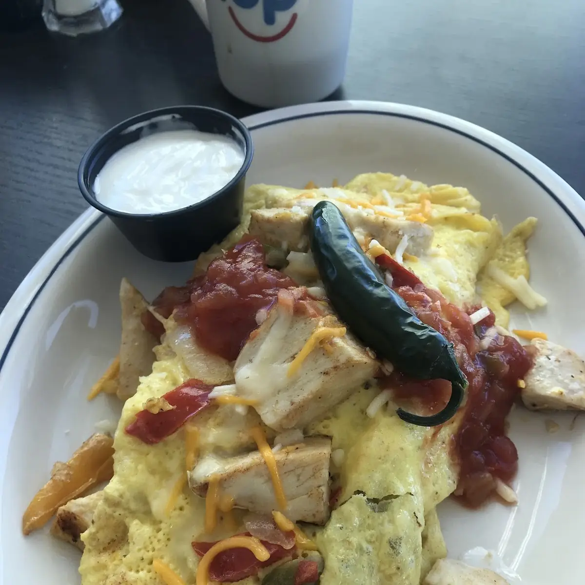 Chicken Fajita Omelette, IHOP