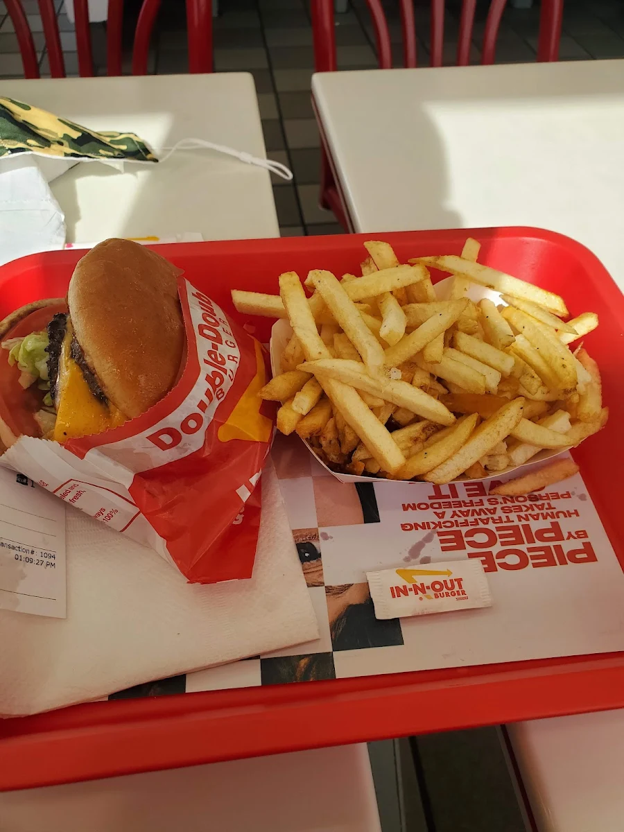 Inn N Out Double Cheeseburger