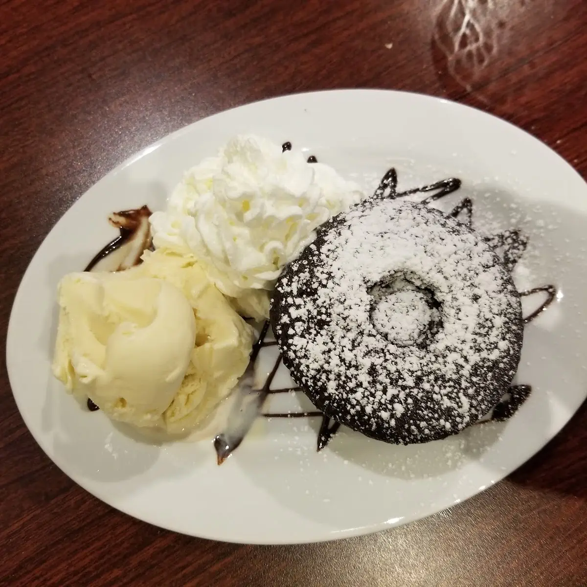 Lava Cake with Vanilla Ice Cream