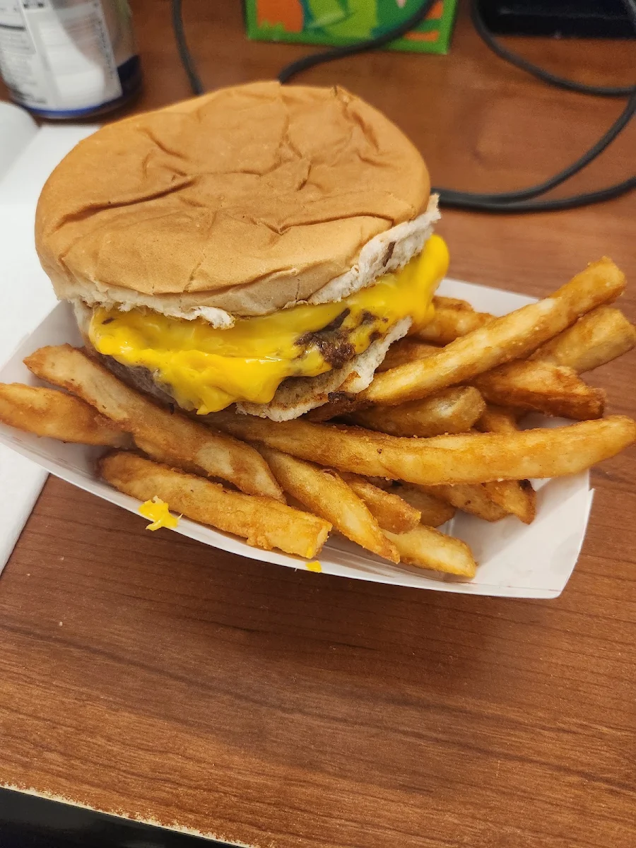Double Cheeseburger Basket