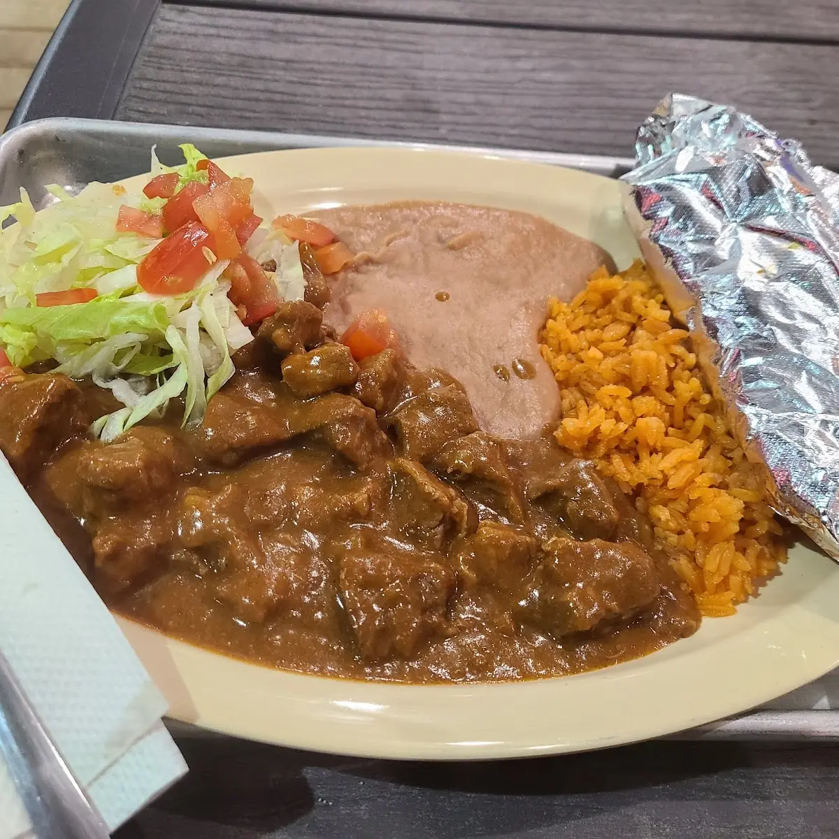 Carne Guisada Plate