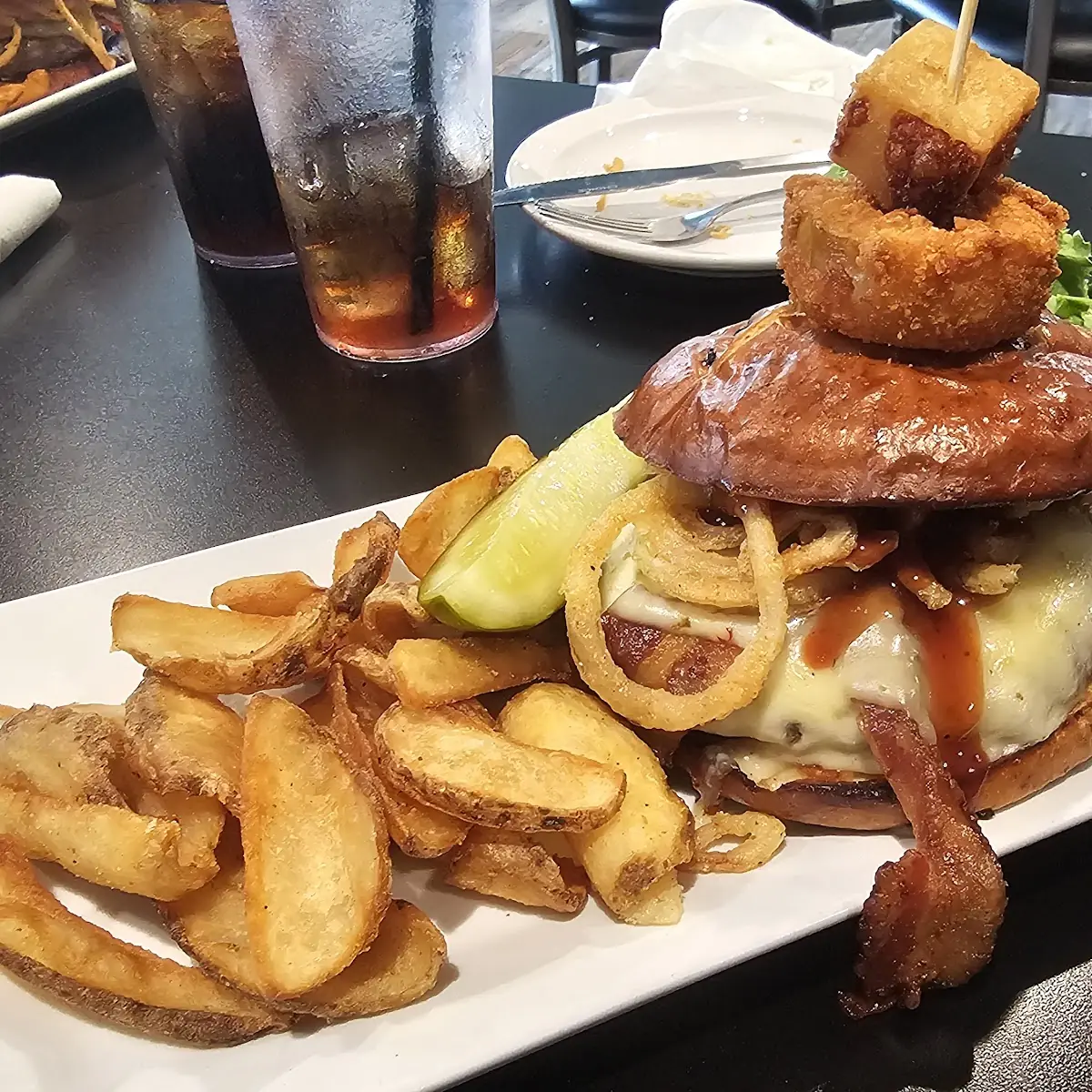 Stiller Burger and Fries