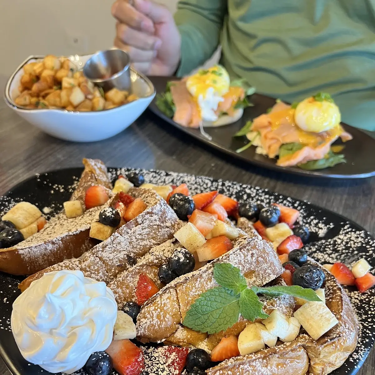 French Toast and Eggs Benedict