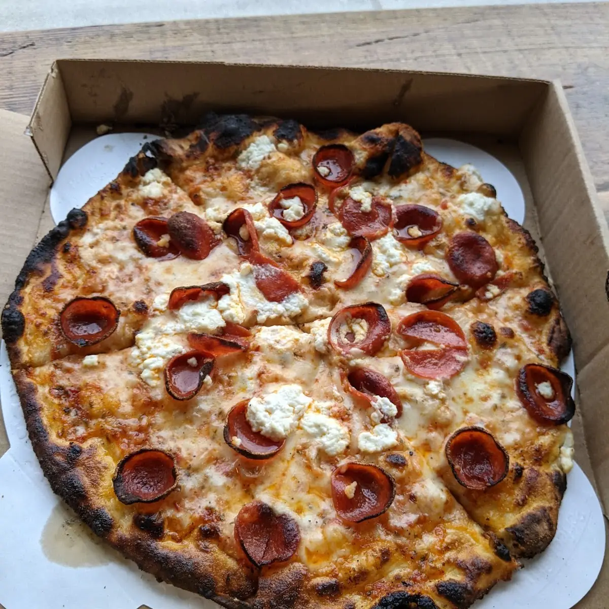 Wood Fired Well Done Pizza - Deanna Special