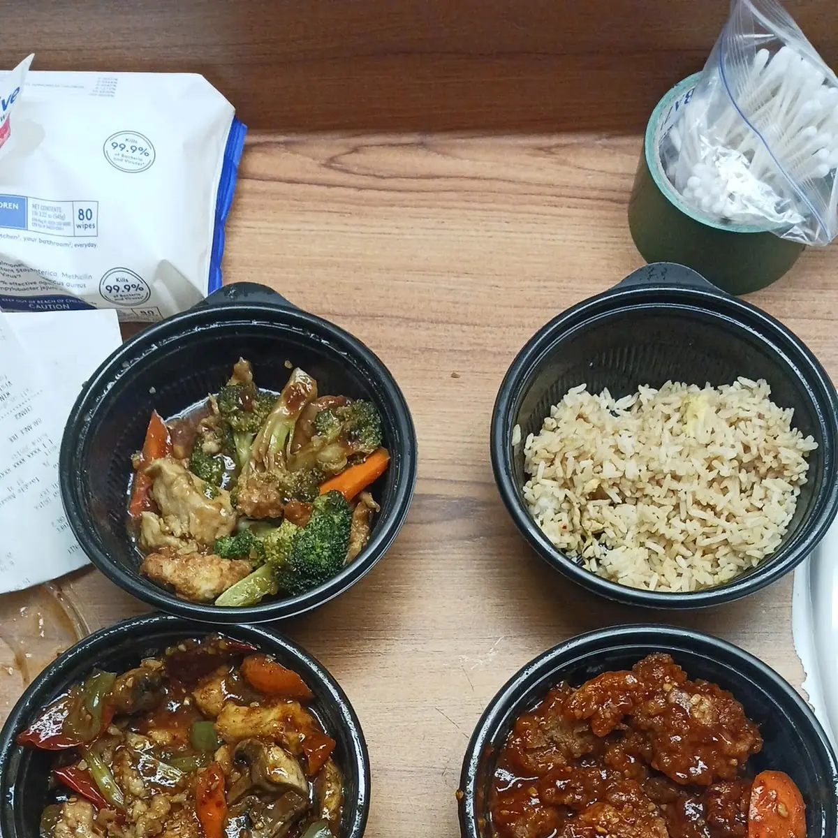 Fried Rice General TSO's Chicken
