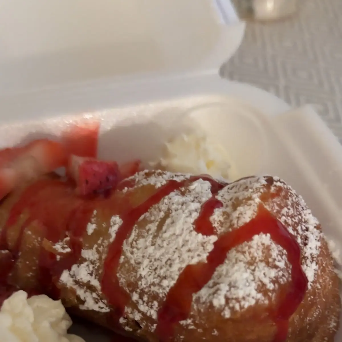 Fried Red Velvet Cake