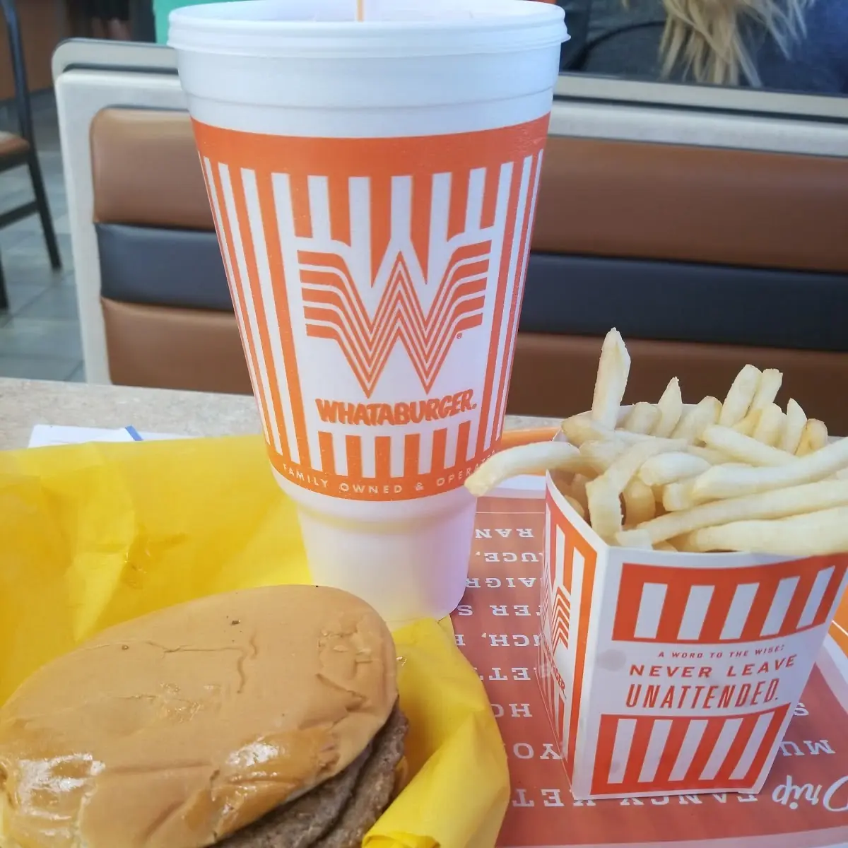 Triple Cheeseburger and Fries