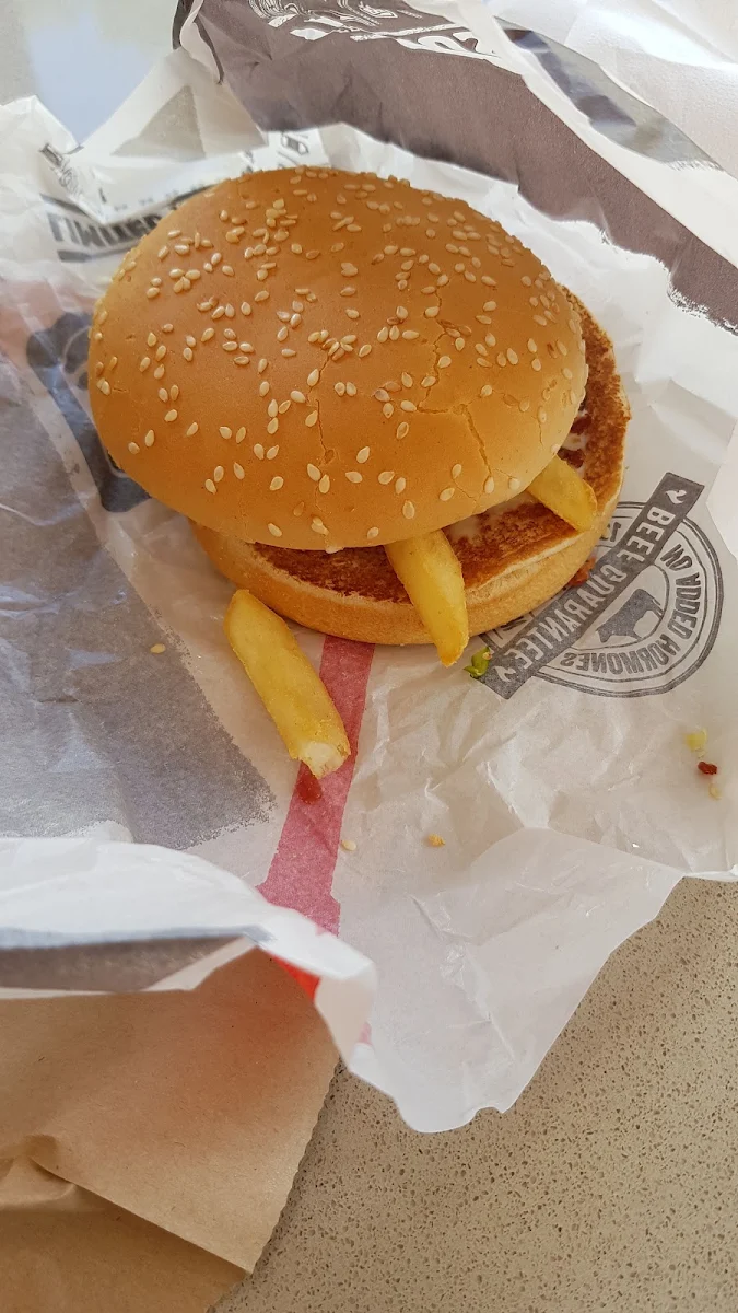Cheesy Bacon Chip Butty, Hungry Jack's Burgers Nuriootpa