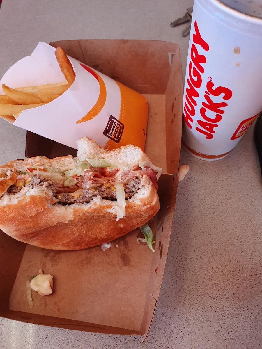Tropical Whopper Meal, Hungry Jack's Burgers Nuriootpa