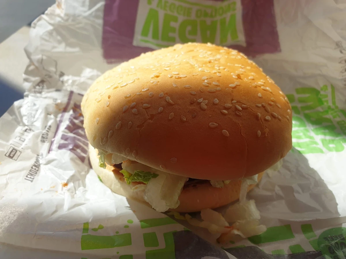 Vegan Whopper with Cheese, Hungry Jack's Burgers Nuriootpa