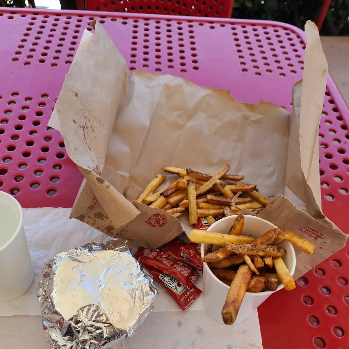 Cheese Burger with Fries