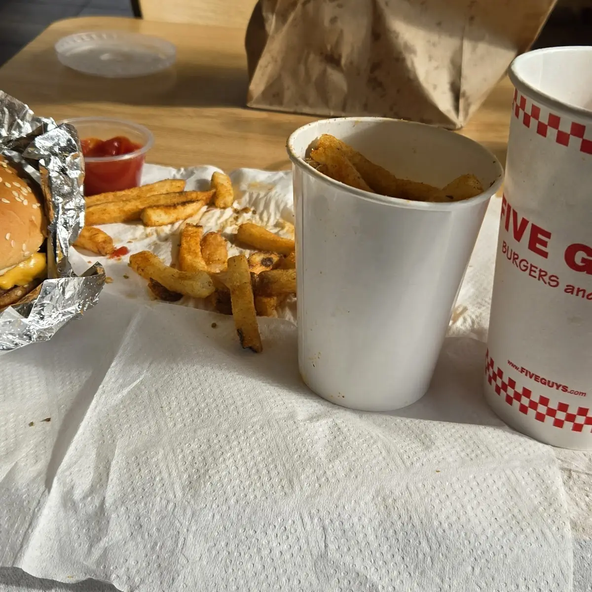 Double Cheeseburger with Fries