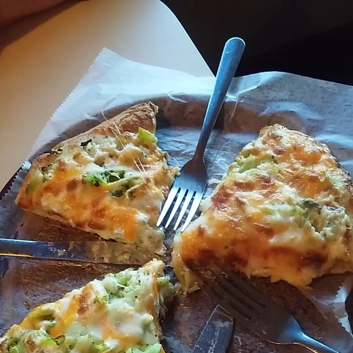 Eating Veggie Pizza with a Fork