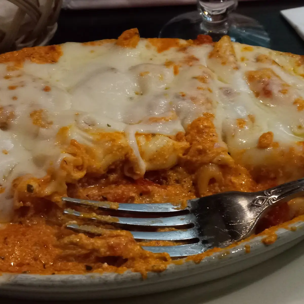 L Chicken Parm W Fettucine Alfredo