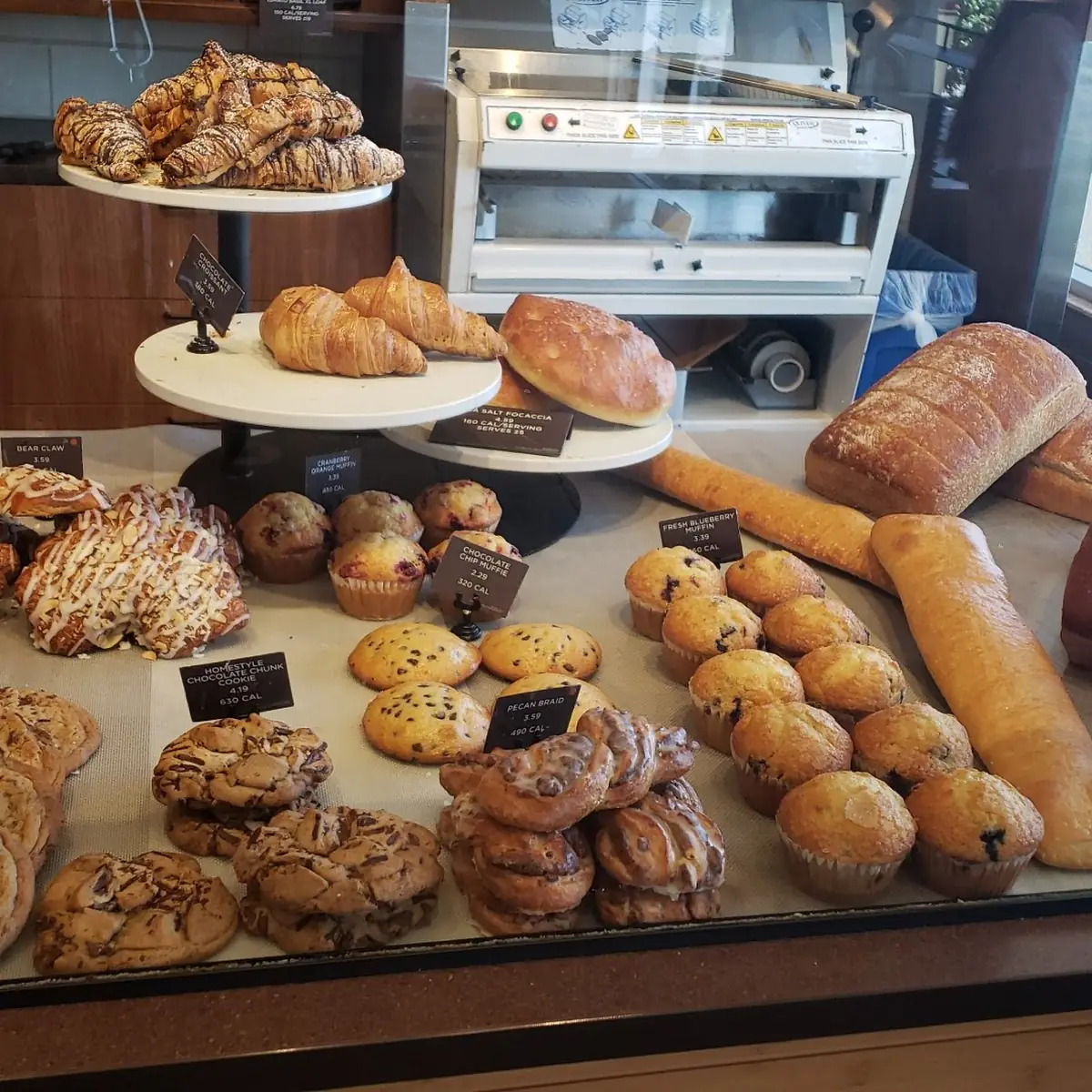 Freshly Baked Pastries Bread and Bagels Cooked Onsite