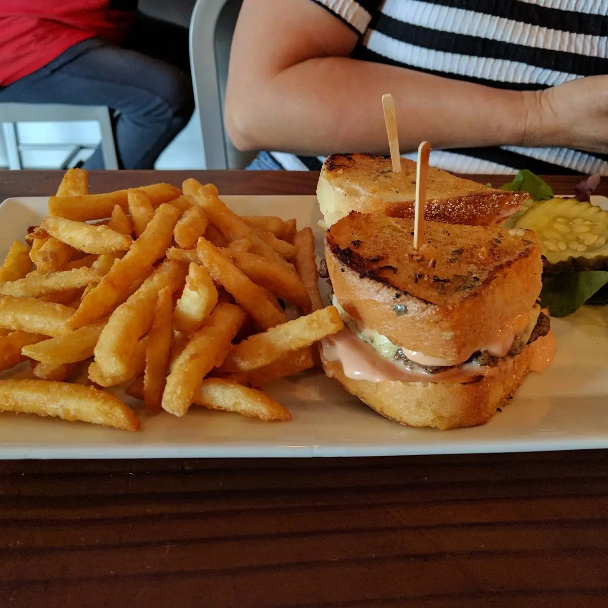 Cheese Burger and Fries