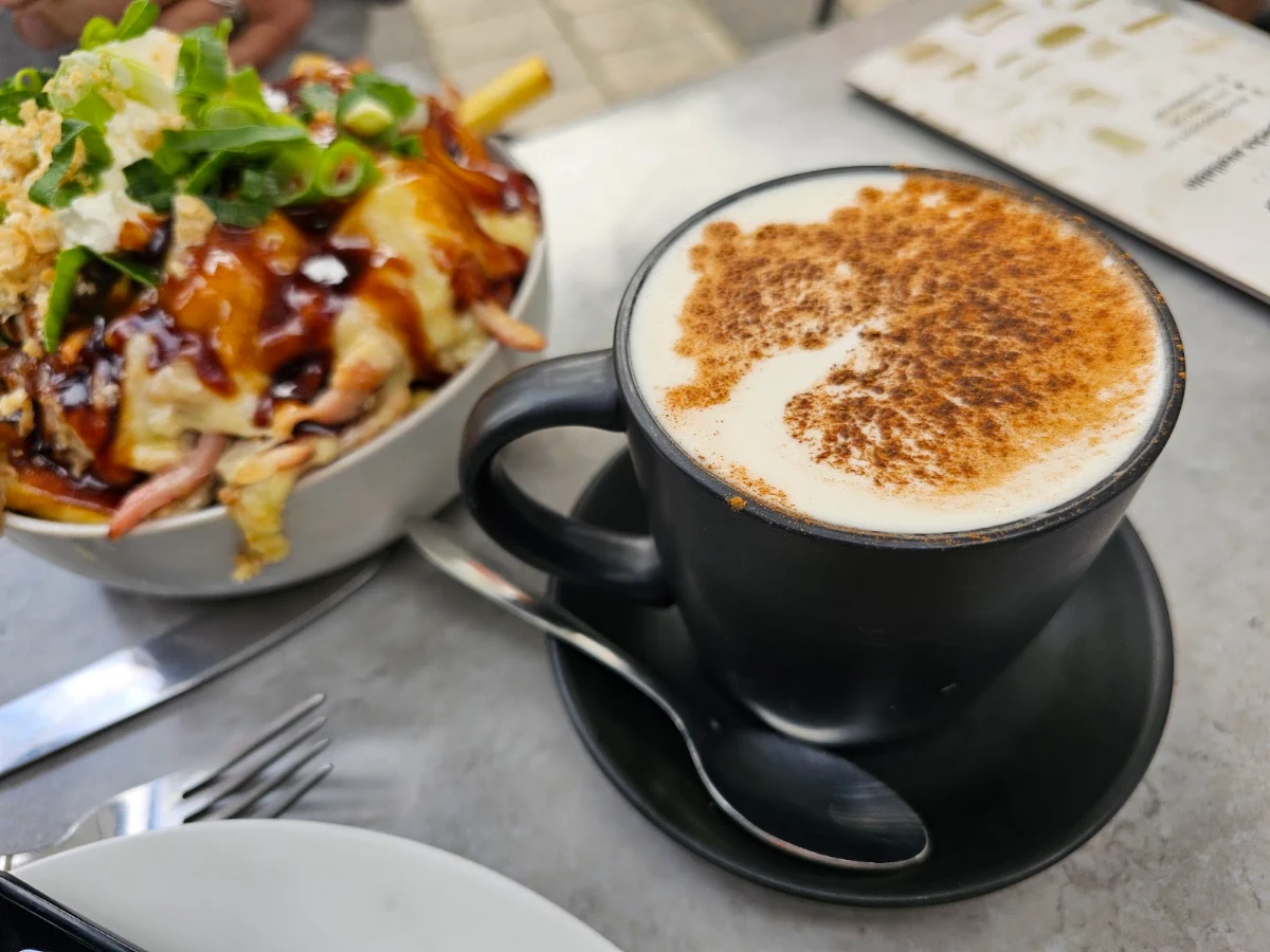 Cappuccino and Loaded Fries