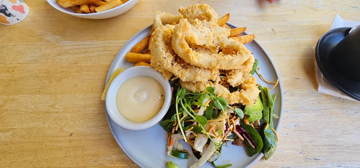 Fried Squid with Lime Aioli