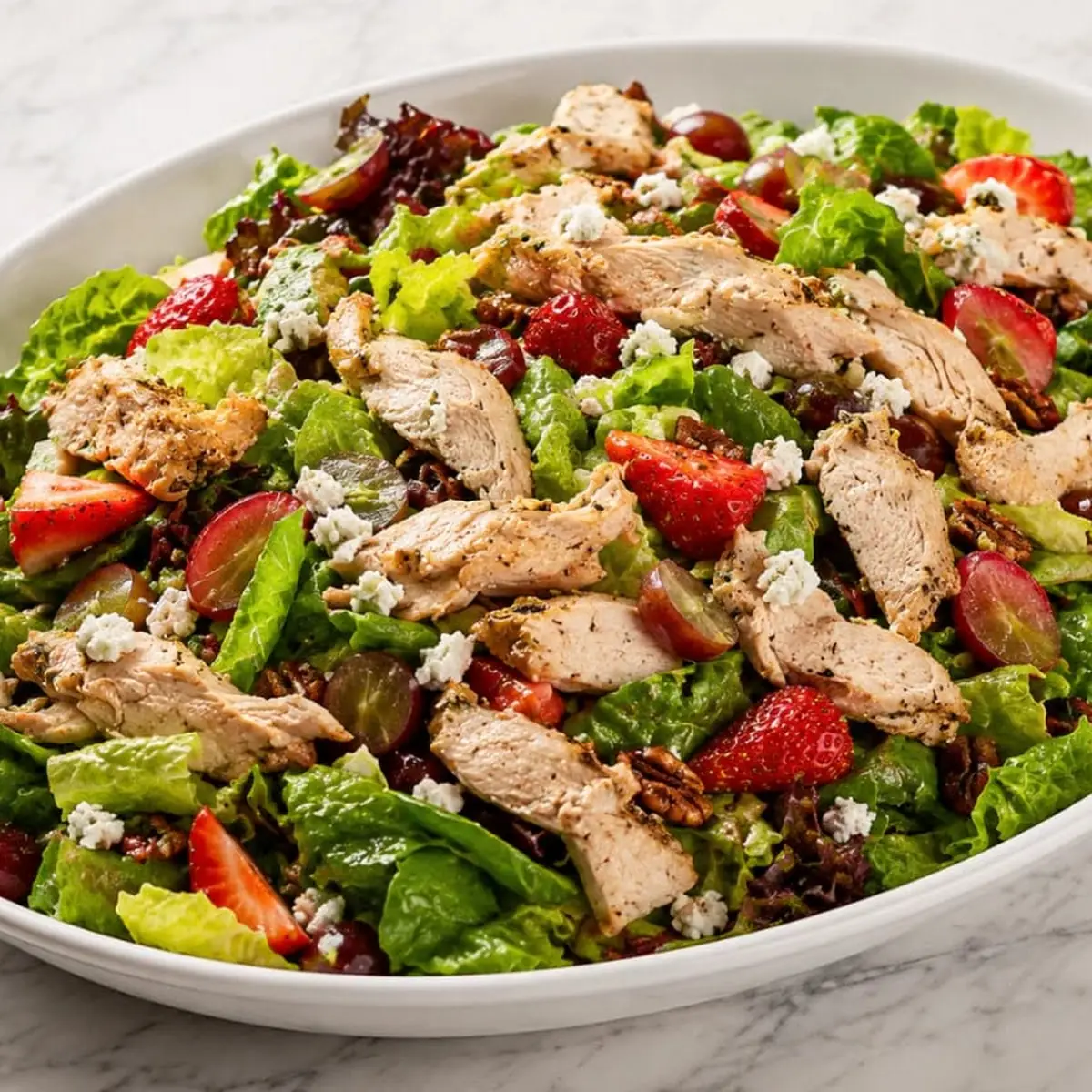 Strawberry Balsamic Chicken Salad