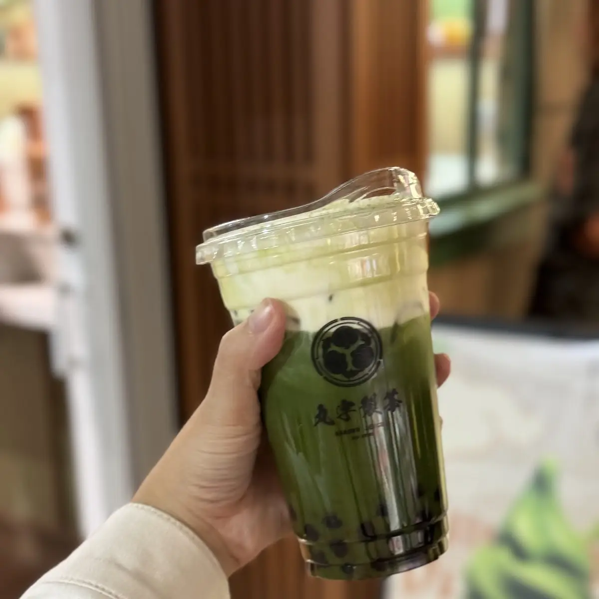Matcha Latte with Cheese Foam