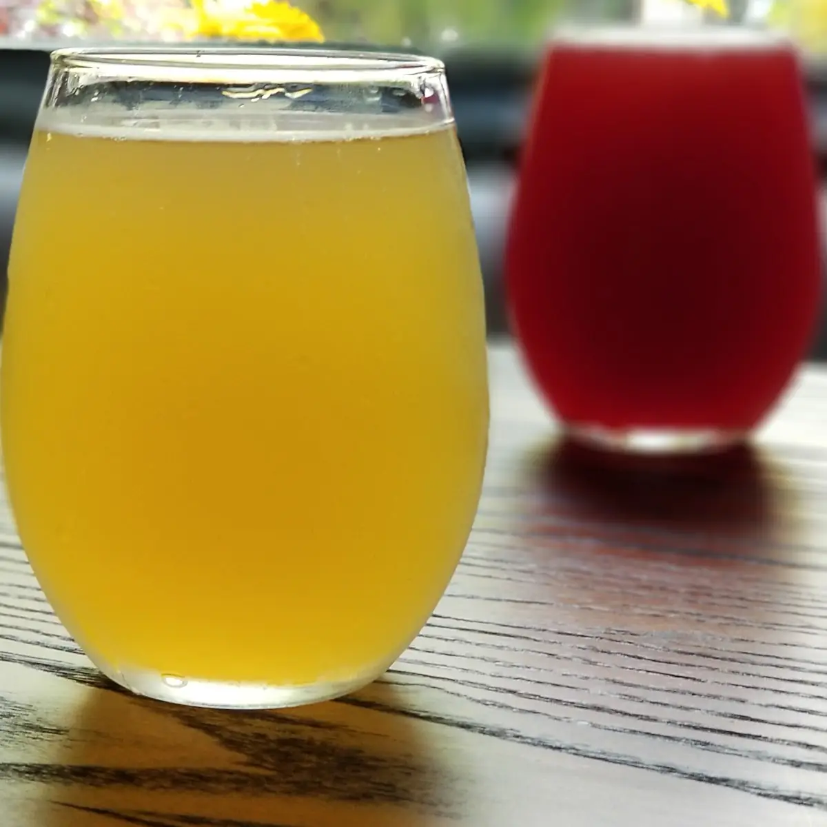Sponge Dive Key Lime Pie Sour and a Shore Leave Raspberry Lemon Sorbet