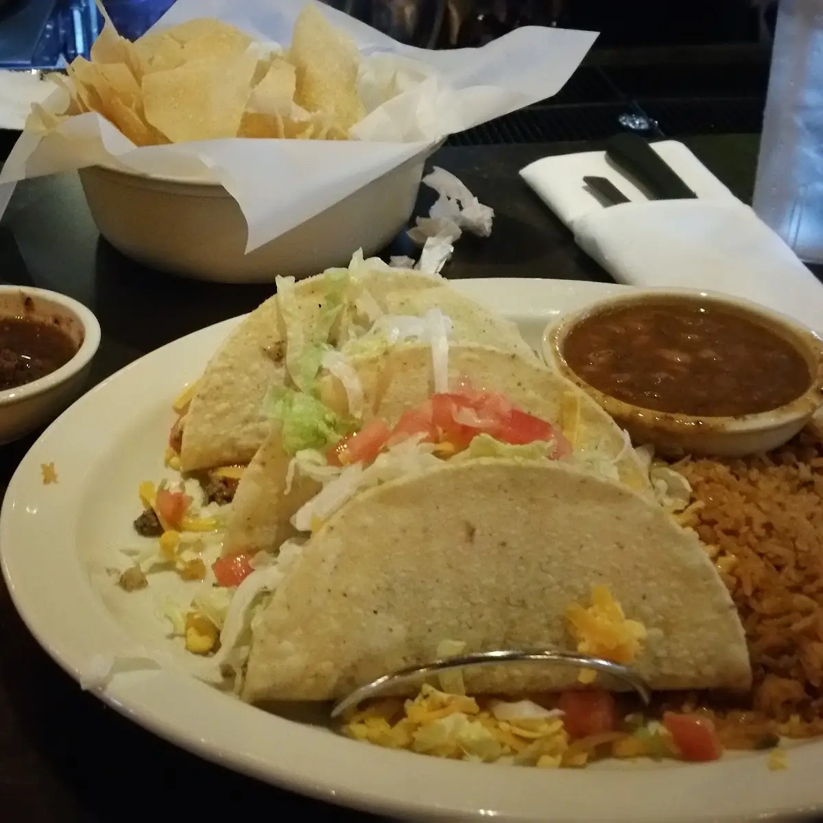 Soft Taco Plate Three Pulled Chicken