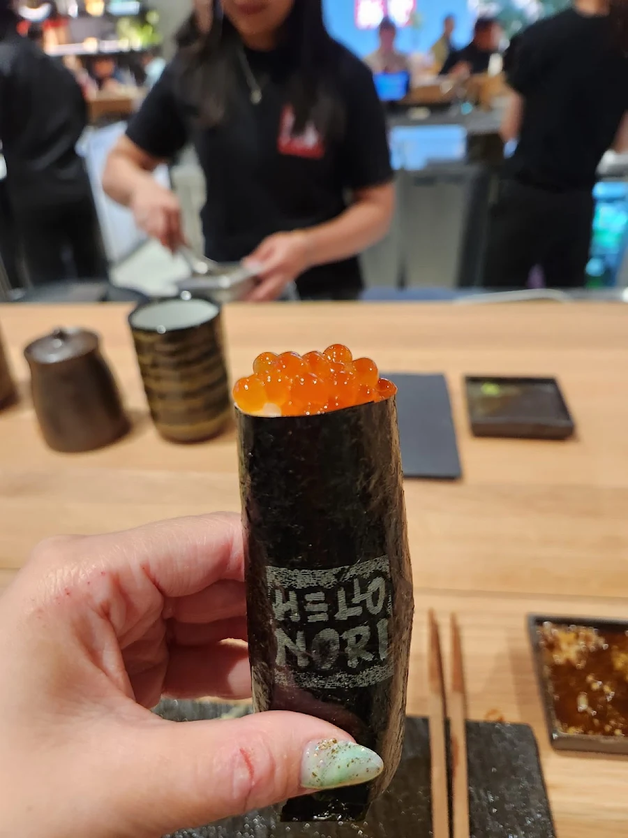 Ikura Hand Roll, Hello Nori - Richmond