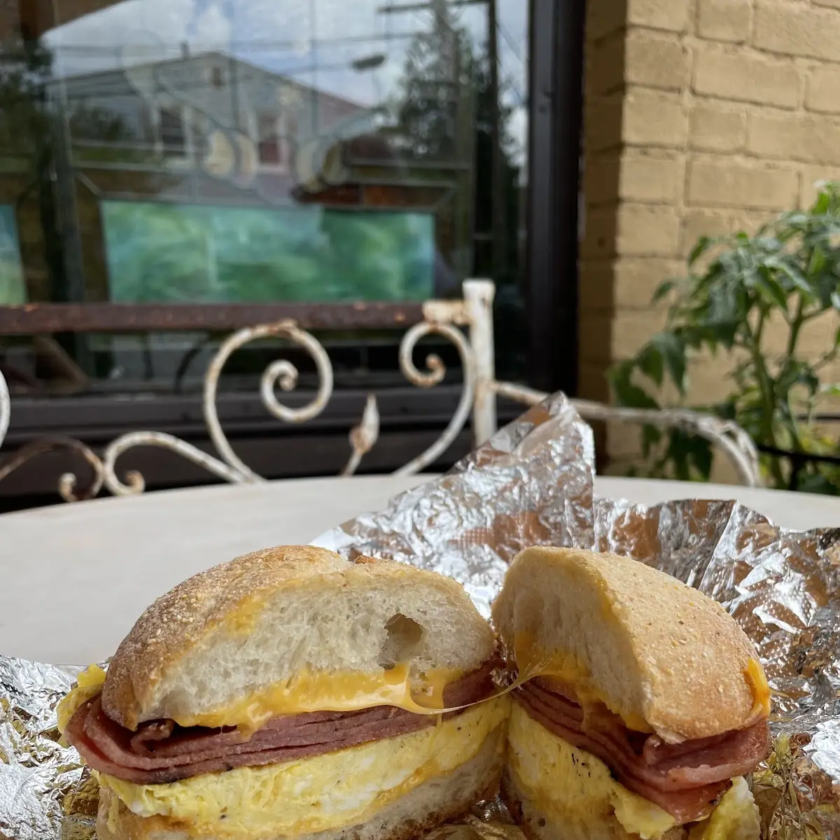 Pork Roll Egg and Cheese Sandwich
