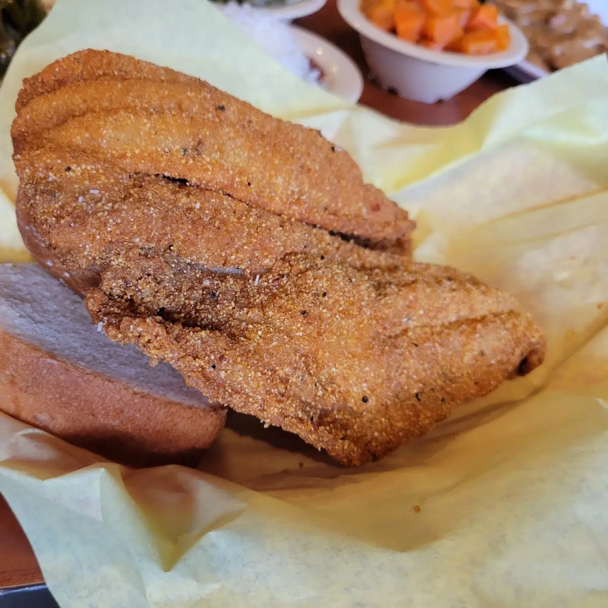 Catfish Sandwich with Fries