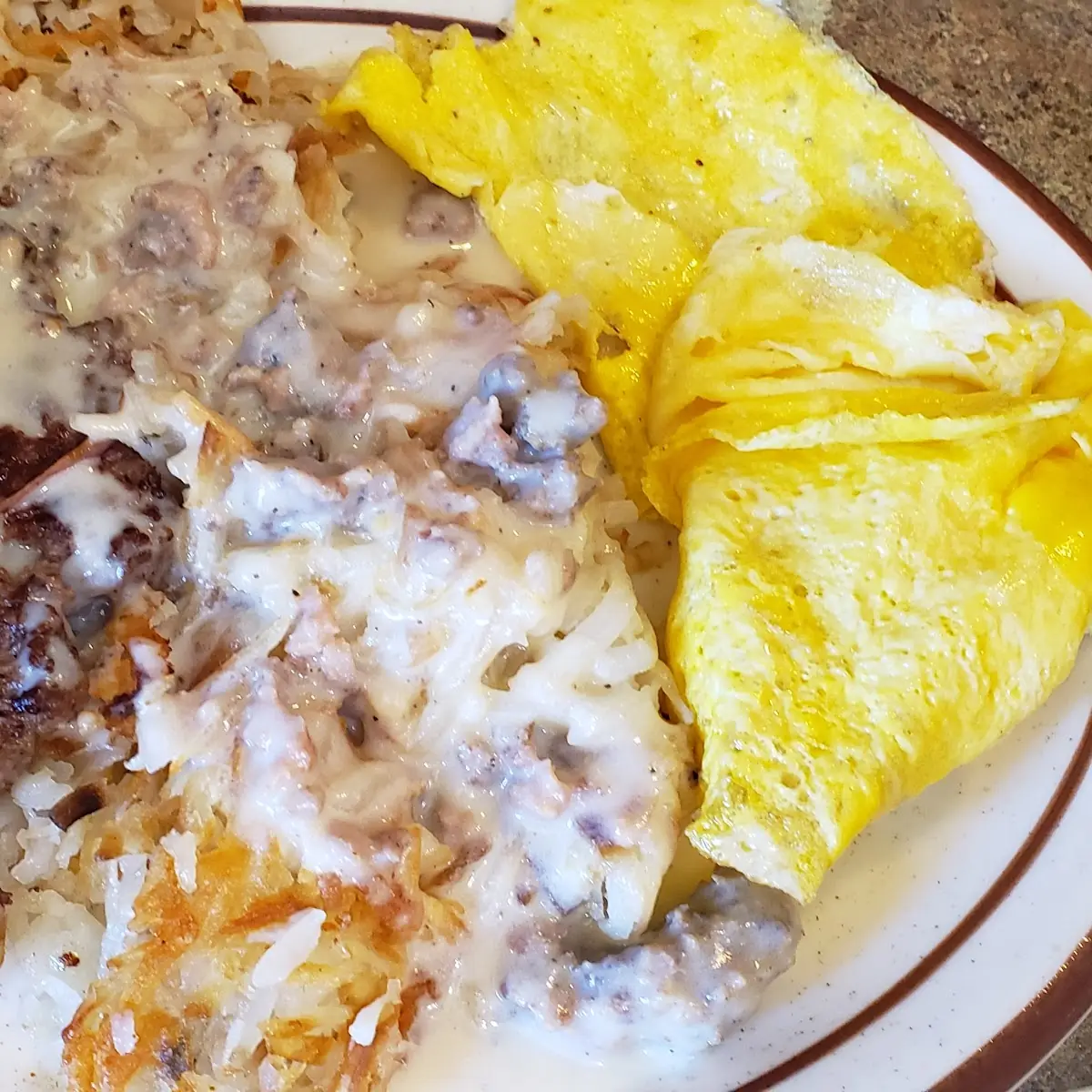 Hamburger Steak w Grilled Onions