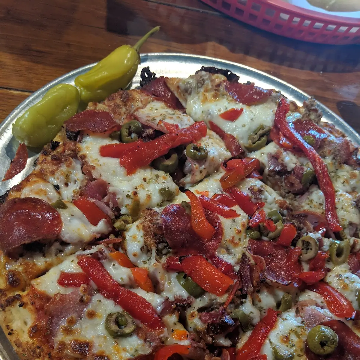 Sweet Red Pepper Pizza